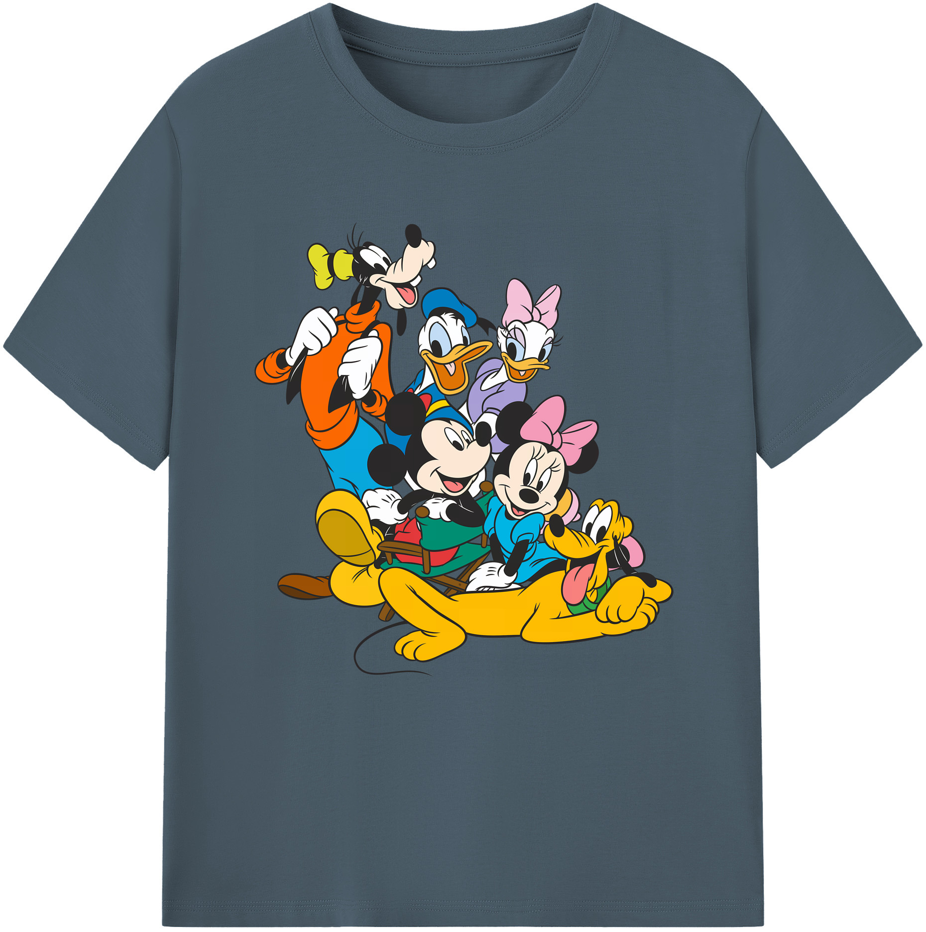（画像用） ミッキーマウス Mickey Mouse 綿100％半袖Tシャツ（フロントプリント）